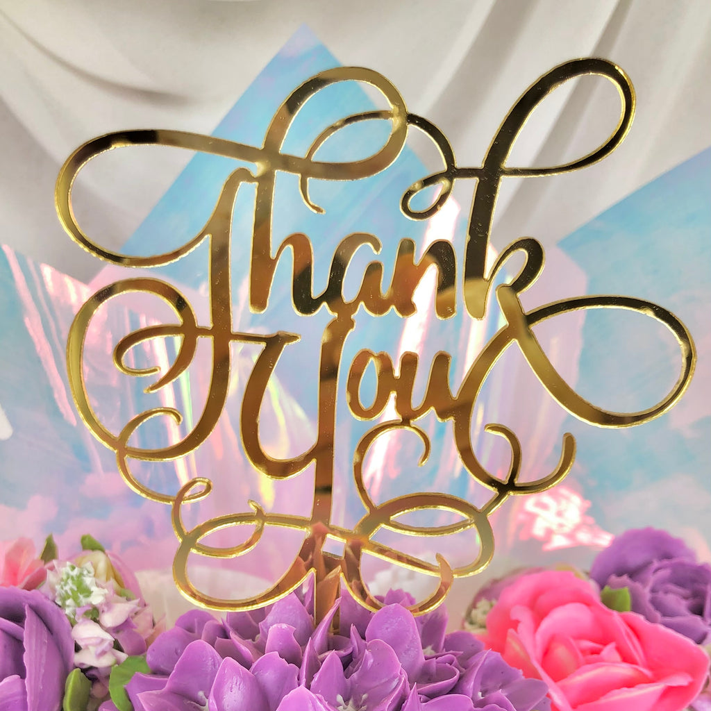 “Thank You” Cake Topper (Classic)