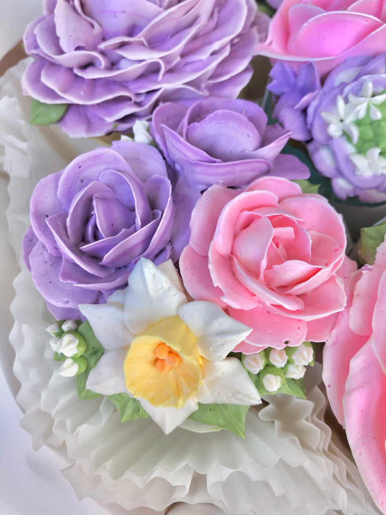 Cora Pastel Spring Garden Cupcake Bouquet