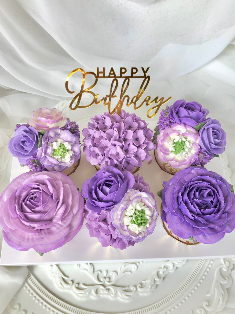 “Happy Birthday” Cake Topper (Modern)