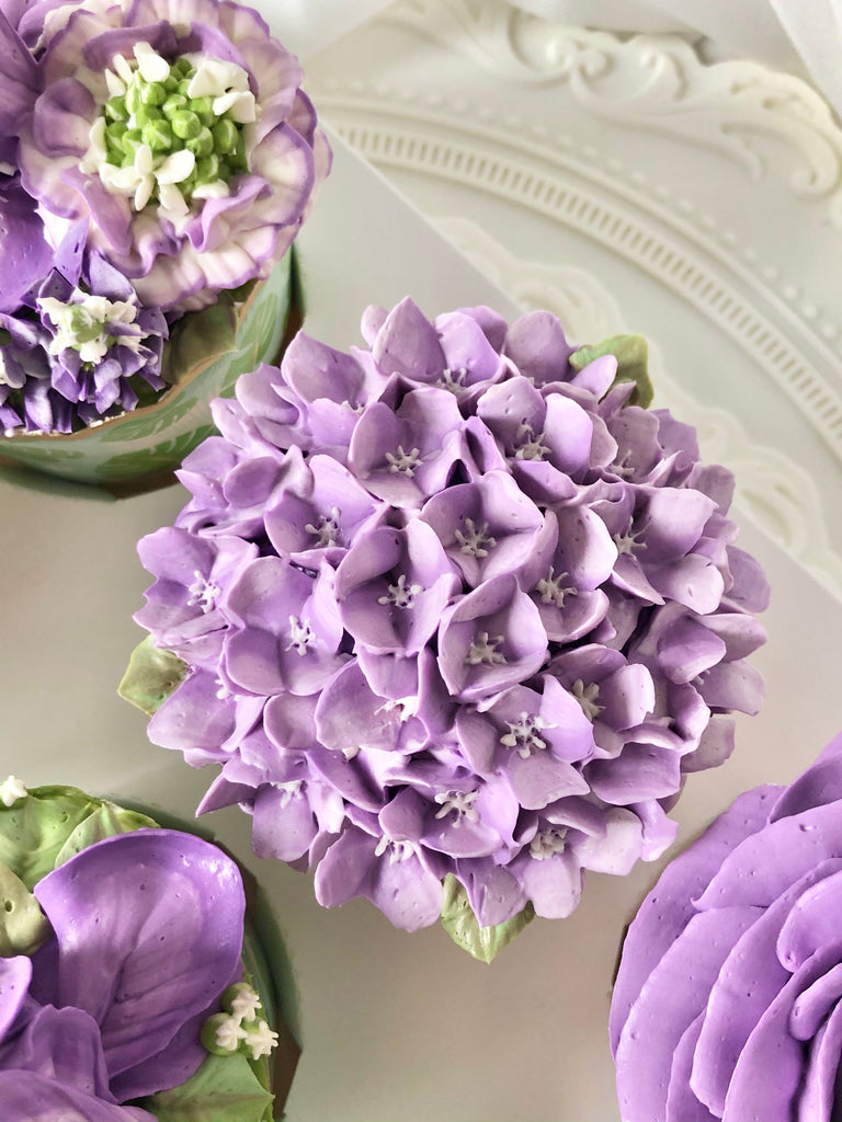 Purple Garden Cupcake Box (Light Purple with Iris Style)