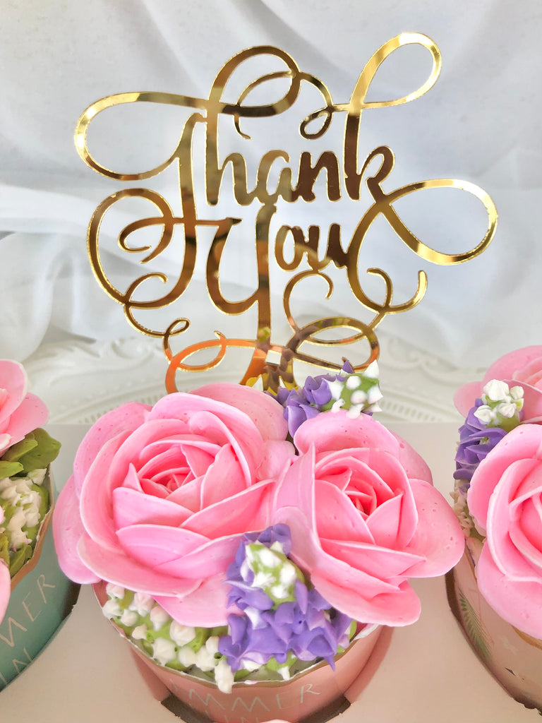 “Thank You” Cake Topper (Classic)