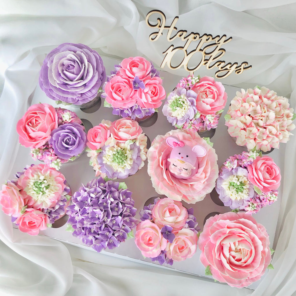 Baby Blossoms 12 Cupcakes Box