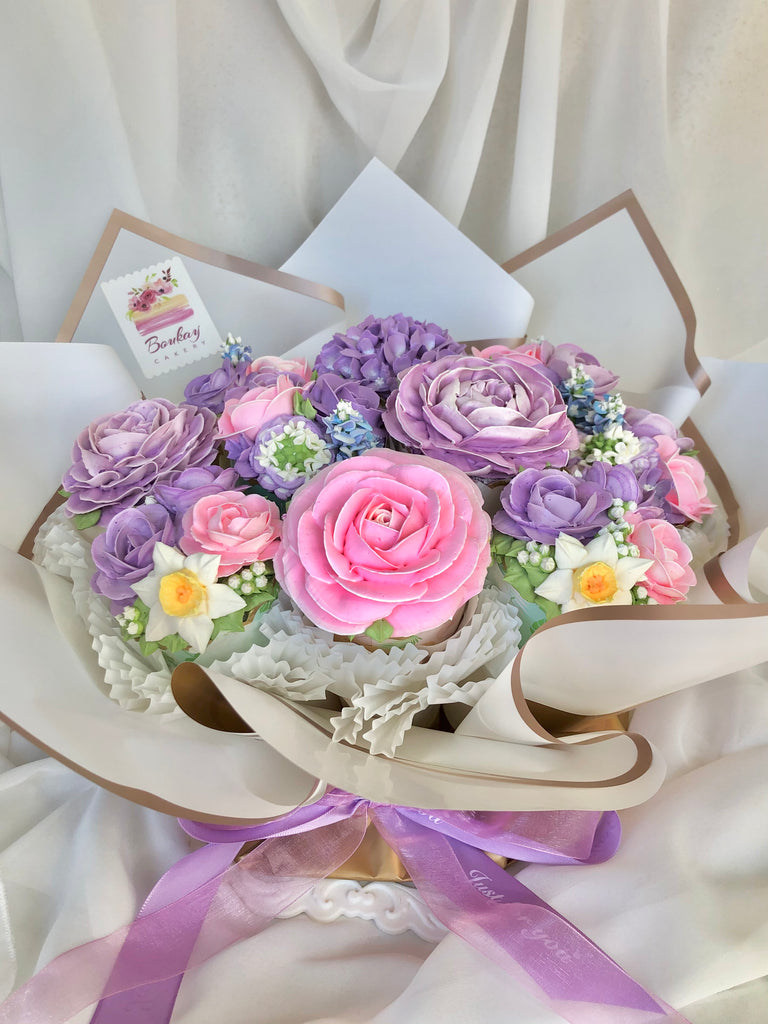 Cora Pastel Spring Garden Cupcake Bouquet