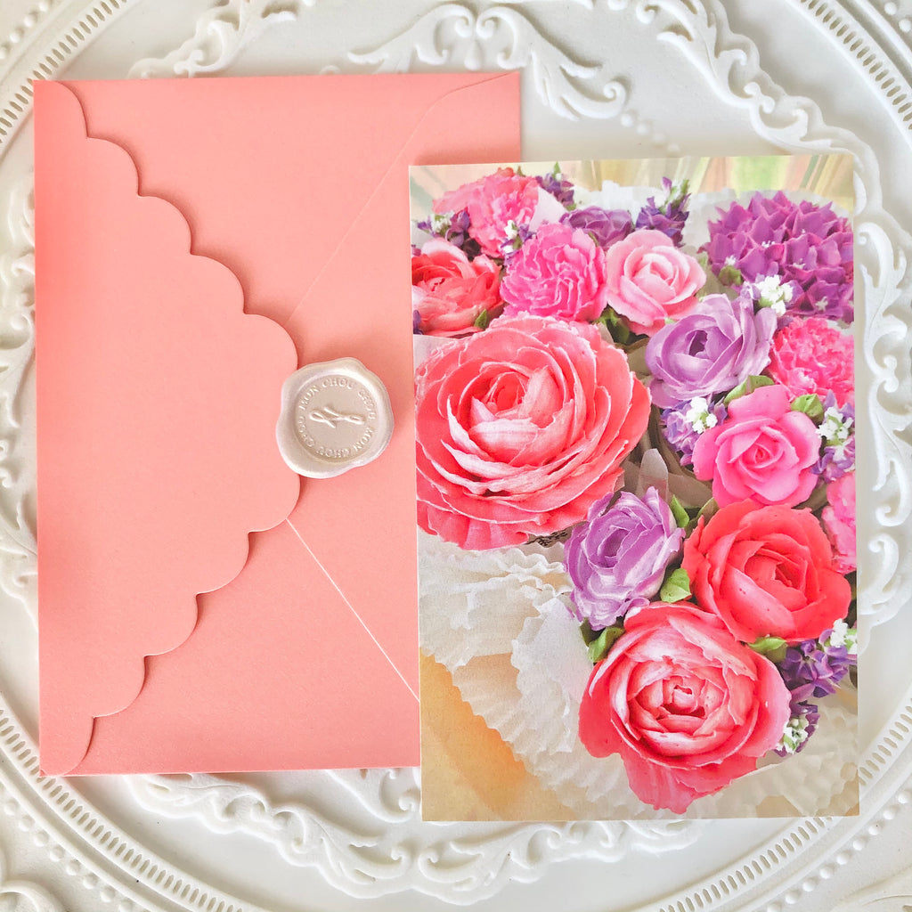 Classic Roses Cupcake Box (Colour Options)