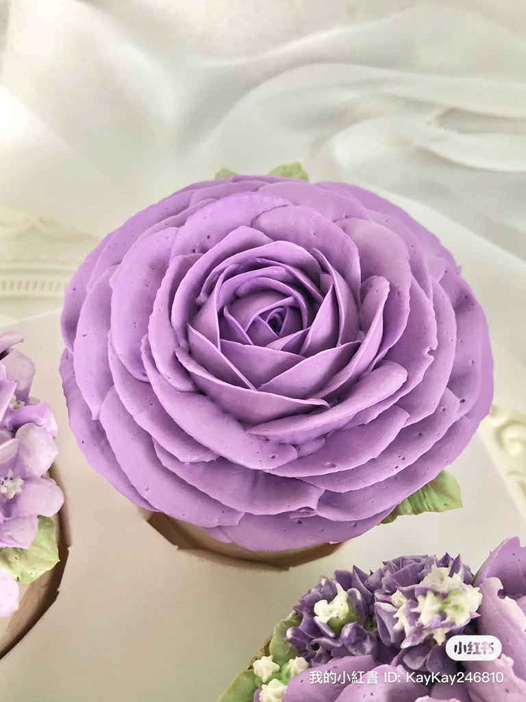 Purple Garden Cupcake Box (Light Purple with Iris Style)