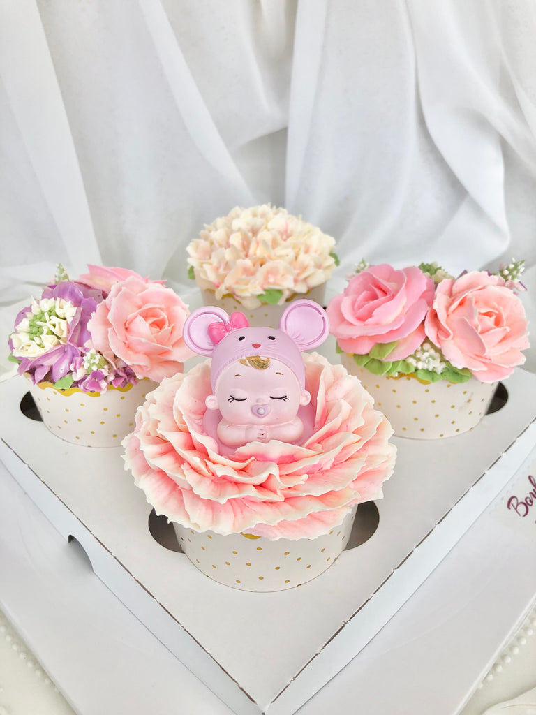 Baby Blossoms 6 Cupcakes Box