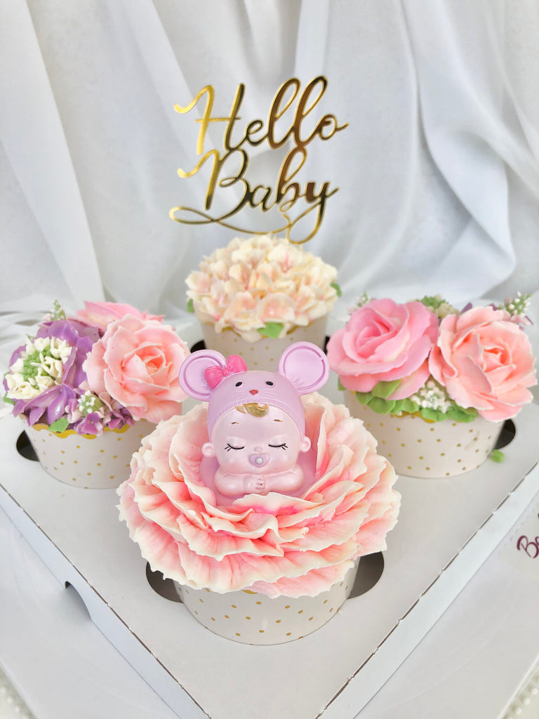 Baby Blossoms 6 Cupcakes Box