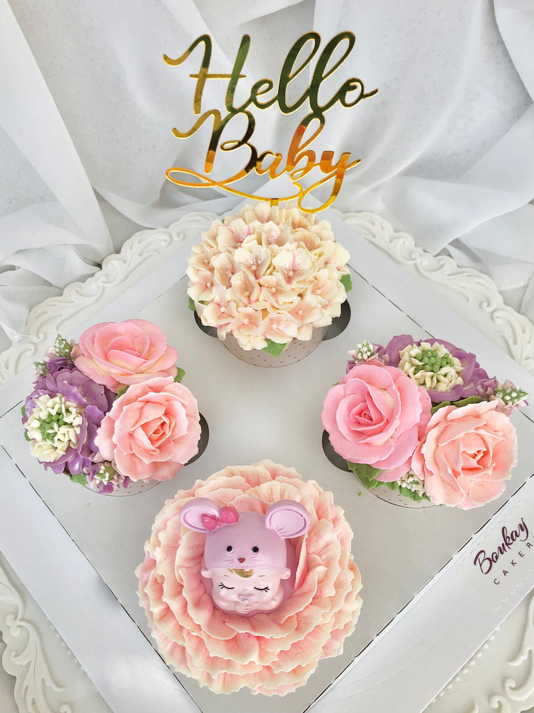 Baby Blossoms 6 Cupcakes Box