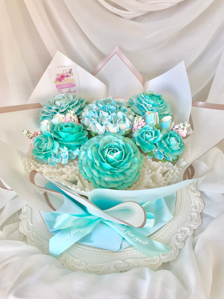 Tiffany Blue Cupcake Bouquet