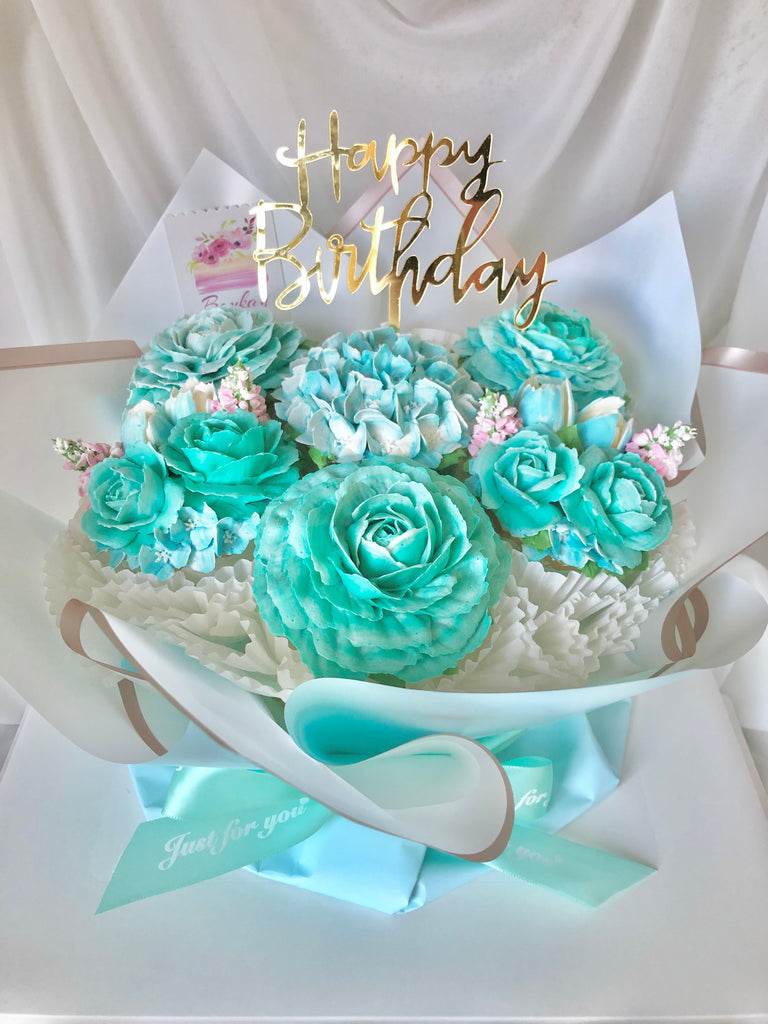 Tiffany Blue Cupcake Bouquet