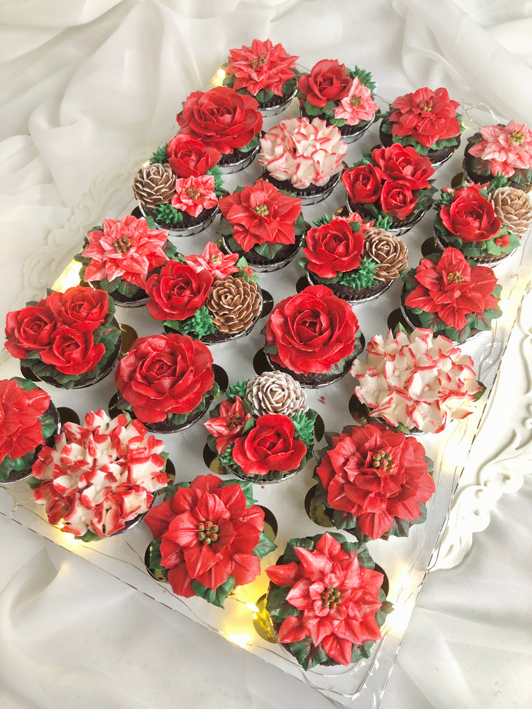 Happy Blossoms 24 Mini Cupcake Box