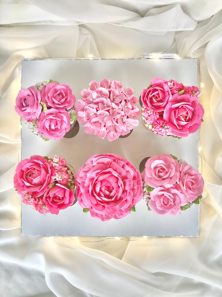 Pink Garden Cupcake Box