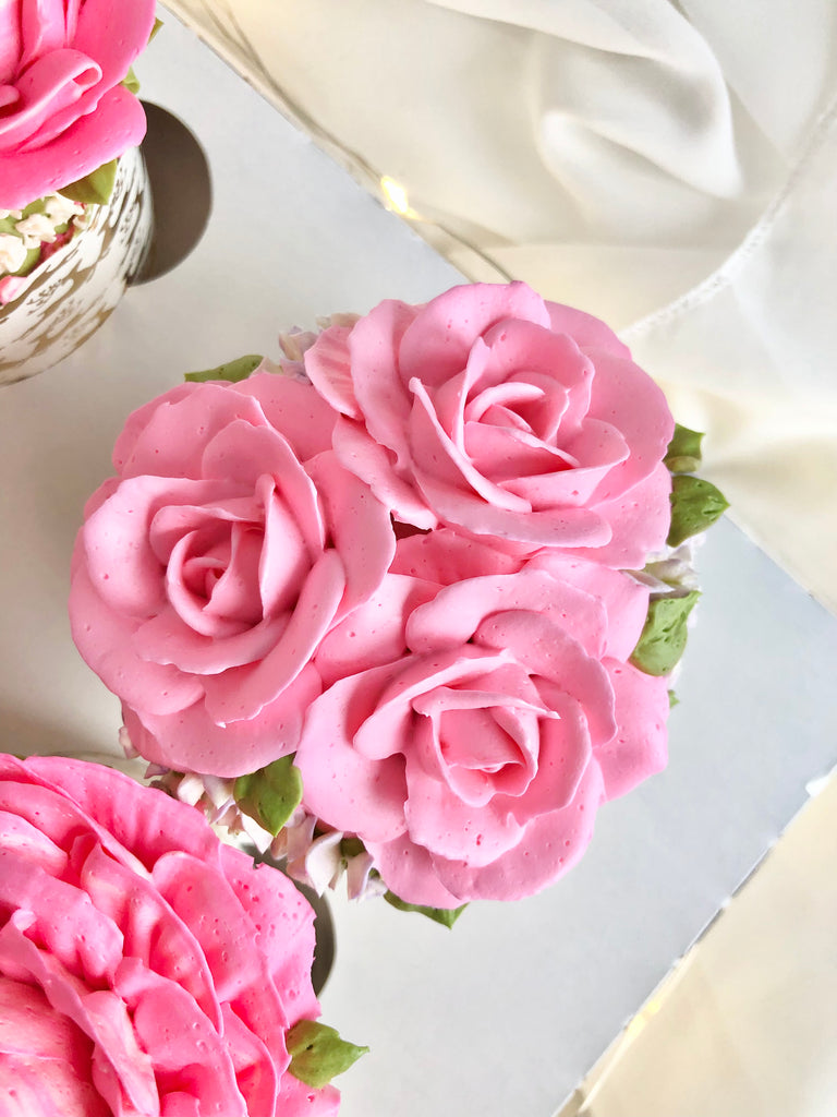 Pink Garden Cupcake Box