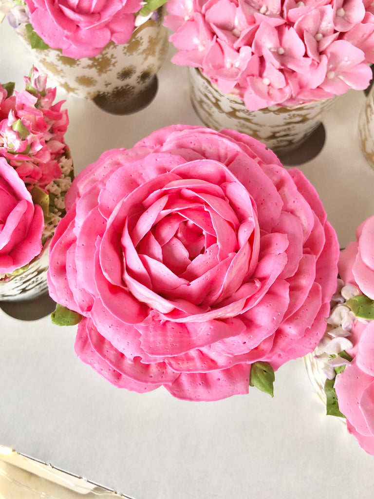 Pink Garden Cupcake Box