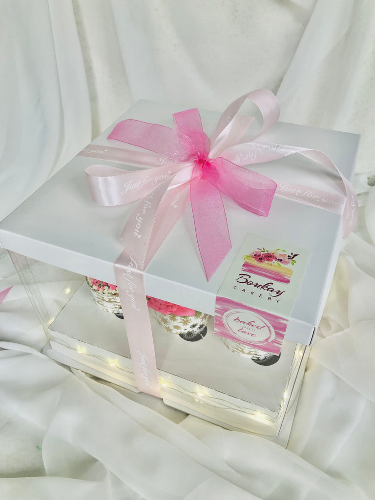 Pink Garden Cupcake Box