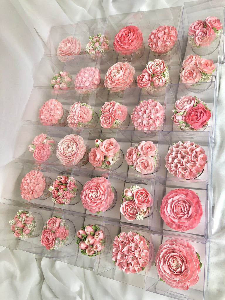 NEW Floral Cupcake Single Cupcake Box (min. order of 12 pcs)