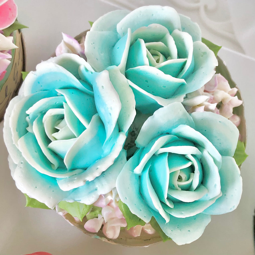 Classic Roses Cupcake Bouquet (with Colour Options)