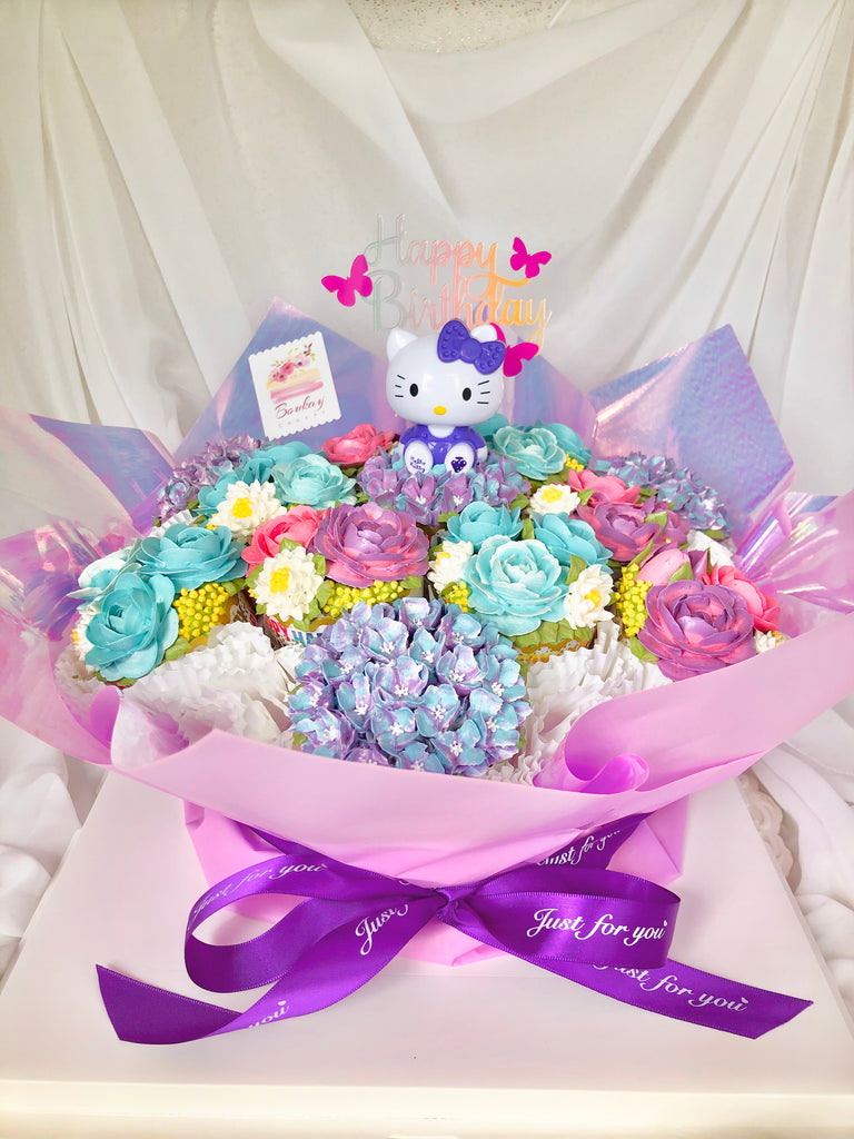 Princess Rose Garden Cupcake Bouquet (with Princess & Colour Options)