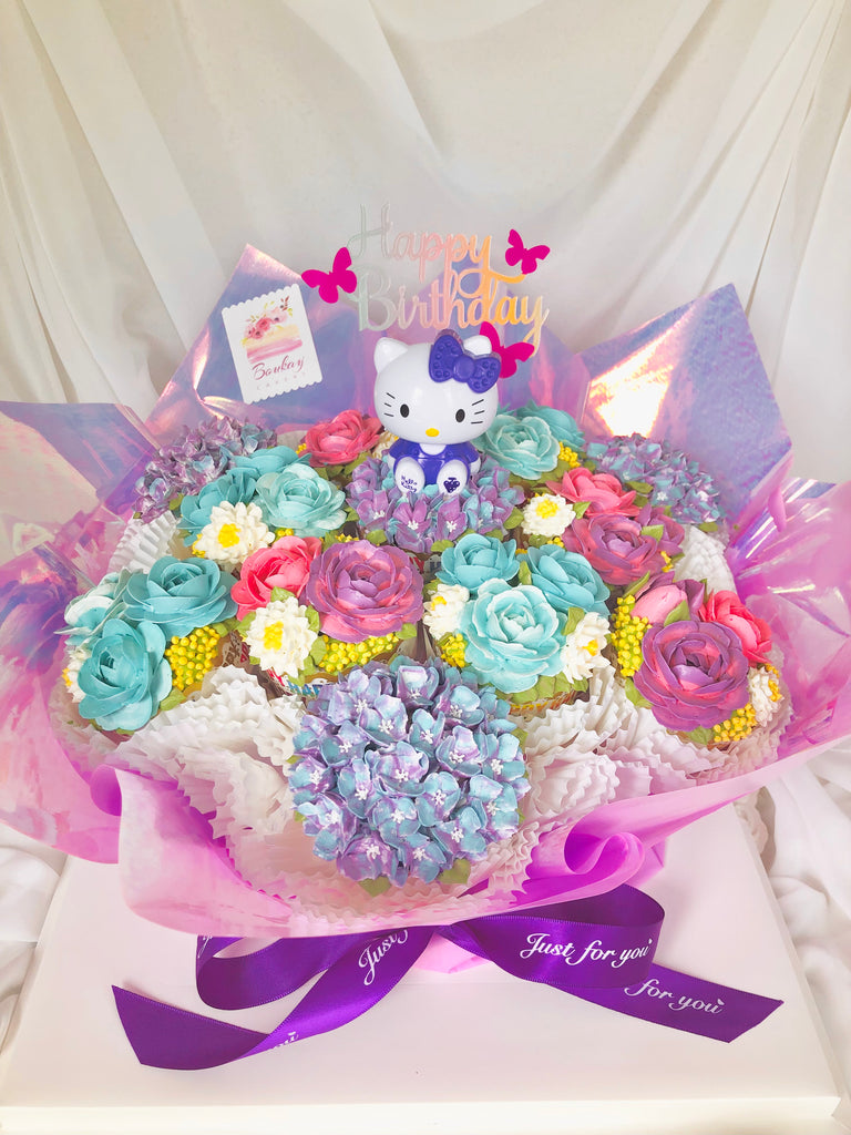 Princess Rose Garden Cupcake Bouquet (with Princess & Colour Options)