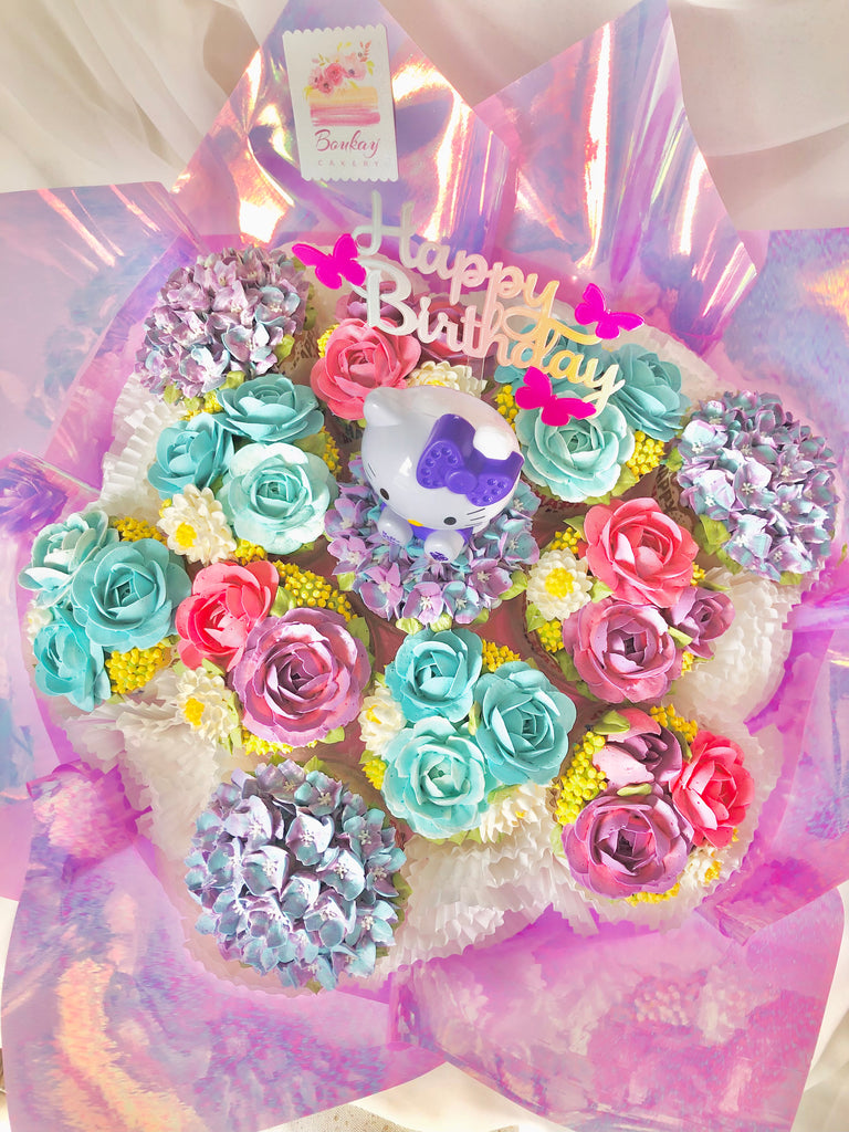 Princess Rose Garden Cupcake Bouquet (with Princess & Colour Options)