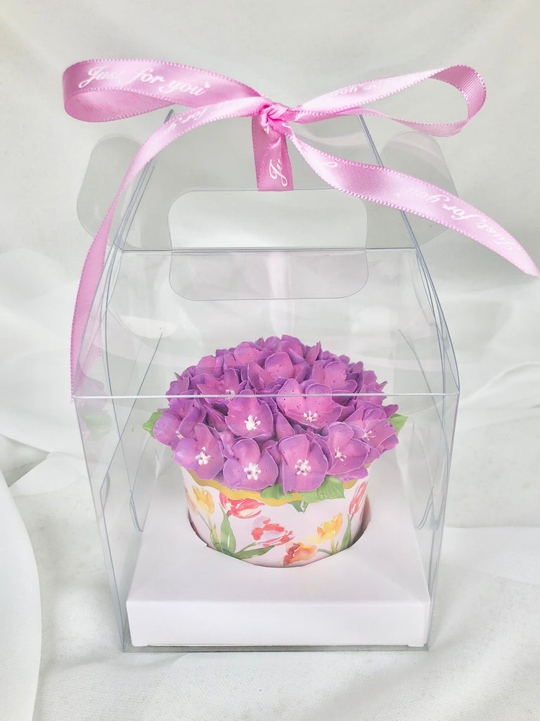 NEW Floral Cupcake Single Cupcake Box (min. order of 12 pcs)