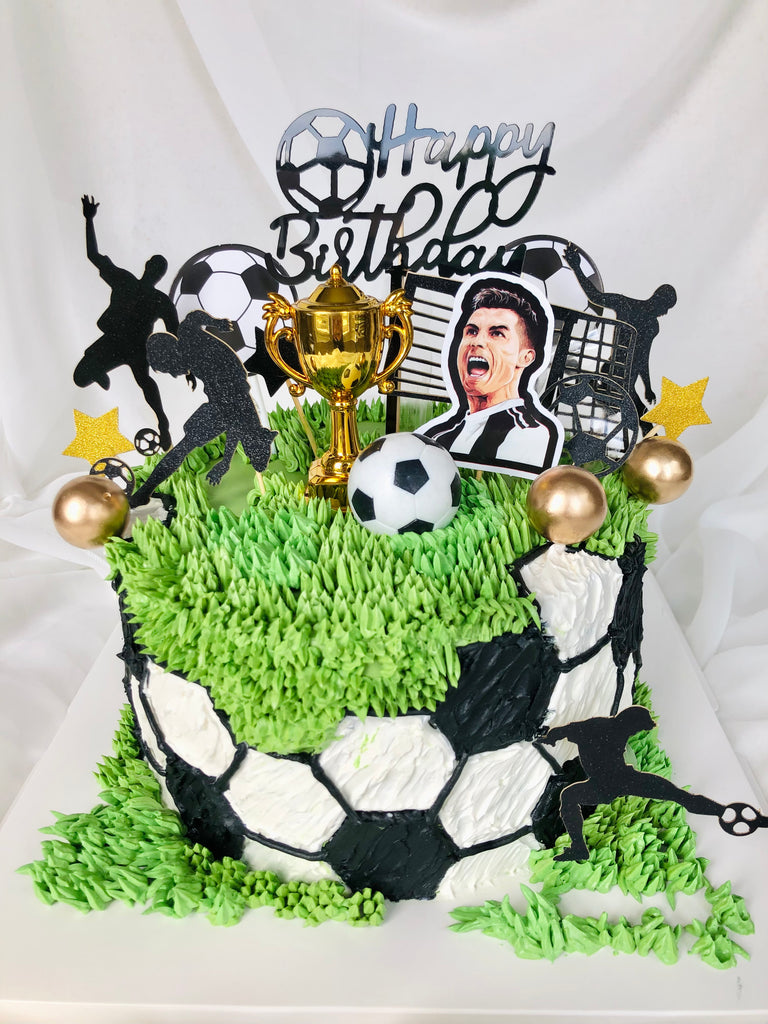 NEW Ronaldo/Messi Soccer Cake