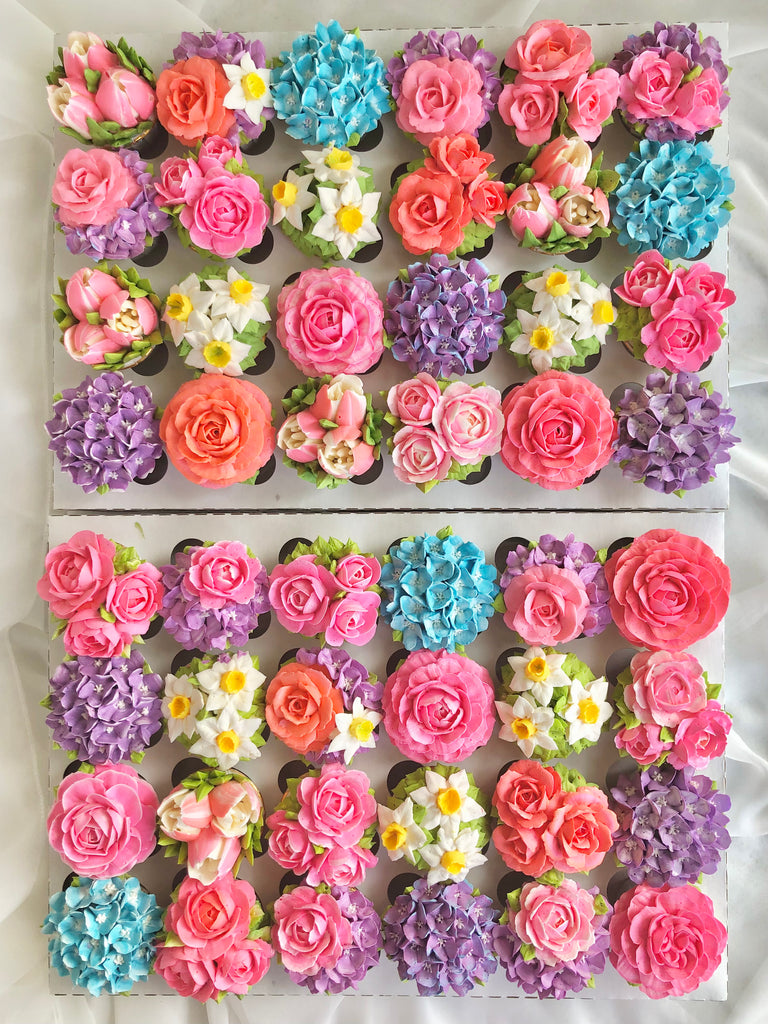 Happy Blossoms 24 Mini Cupcake Box