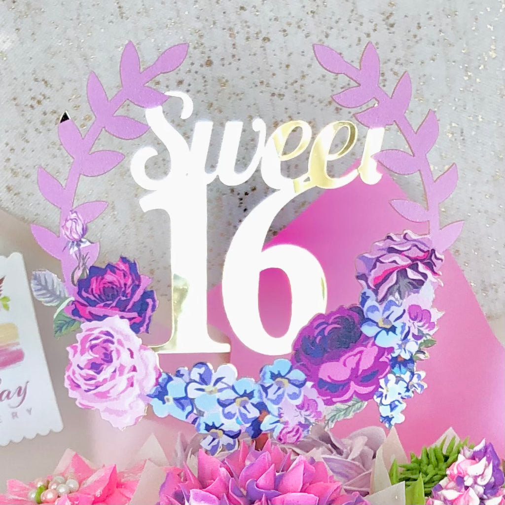 Sweet 16, 18 & 21 Birthday Cupcake Bouquet