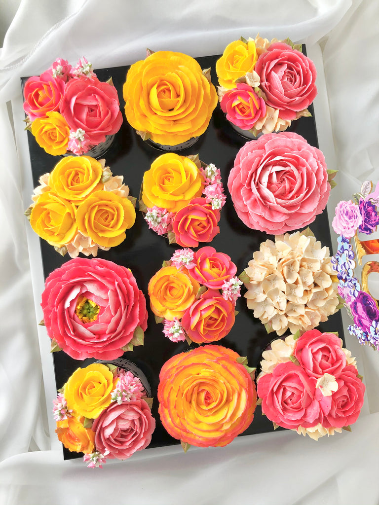 Glorious Peaches & Cream Cupcake Box