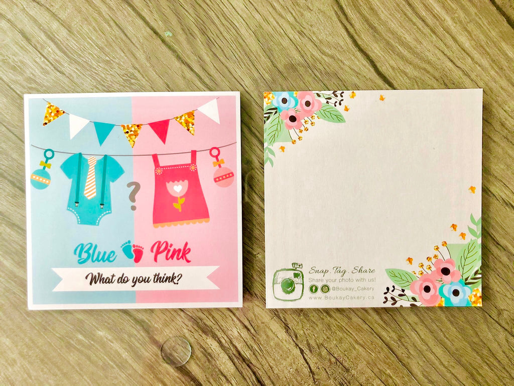 Baby Gender Reveal Card