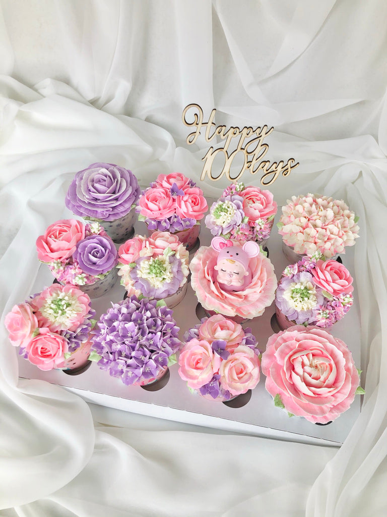 Baby Blossoms 6 Cupcakes Box