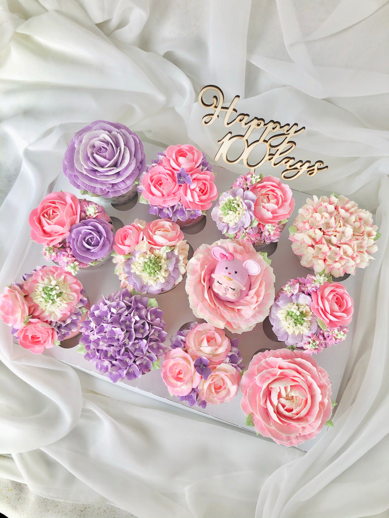 Baby Blossoms 6 Cupcakes Box