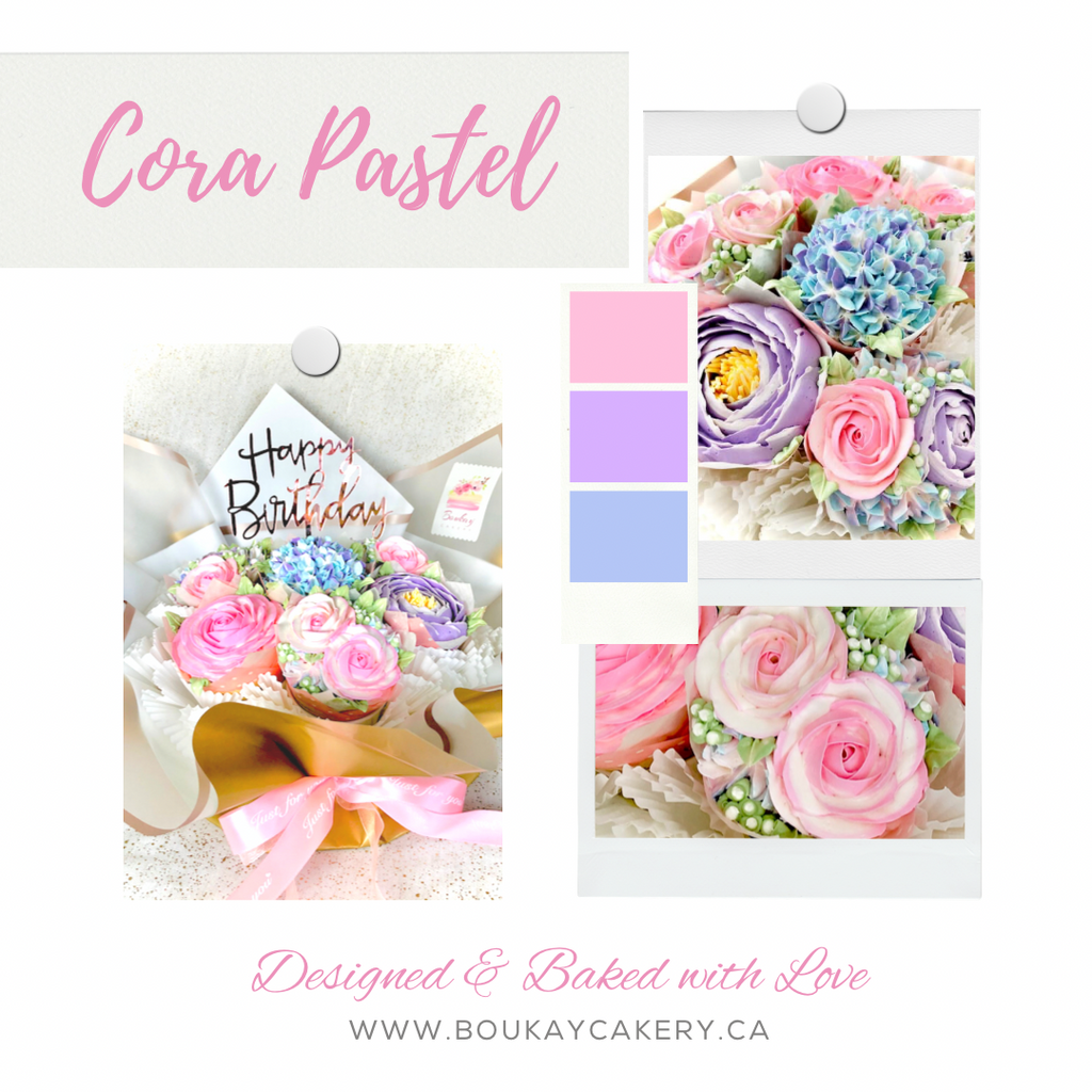 Cora Pastel Spring Garden Cupcake Bouquet