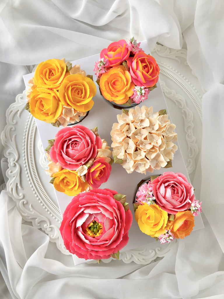 Glorious Peaches & Cream Cupcake Box