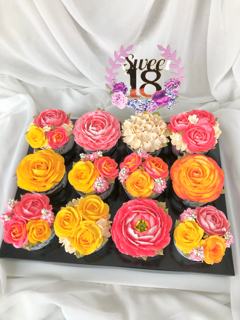 Glorious Peaches & Cream Cupcake Box