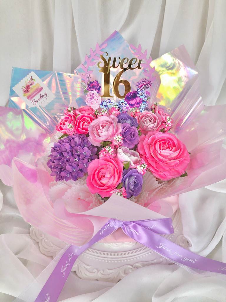 Sweet 16, 18 & 21 Birthday Cupcake Bouquet